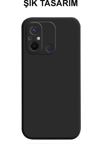Xiaomi Redmi 12C ile Uyumlu Kapak Mat Siyah Yumuşak Silikon Kılıf indirimleri