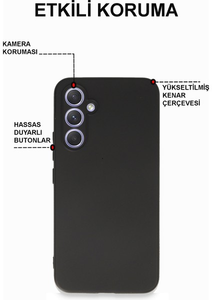 Samsung Galaxy A54 5g ile Uyumlu Kapak Mat Siyah Yumuşak Silikon Kılıf fiyatları