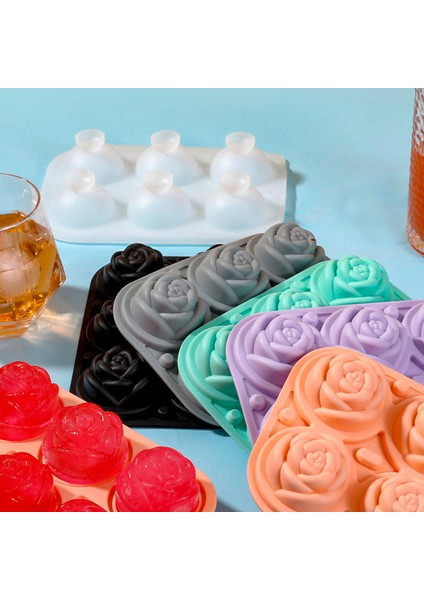 Silikon 6 Bölmeli Gül Buz Kalıbı Buz Bölmesi (Yurt Dışından) fiyatları