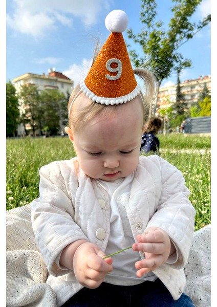 Turuncu Mini Simli Ponpon Şapka 2 Yaş fiyatları