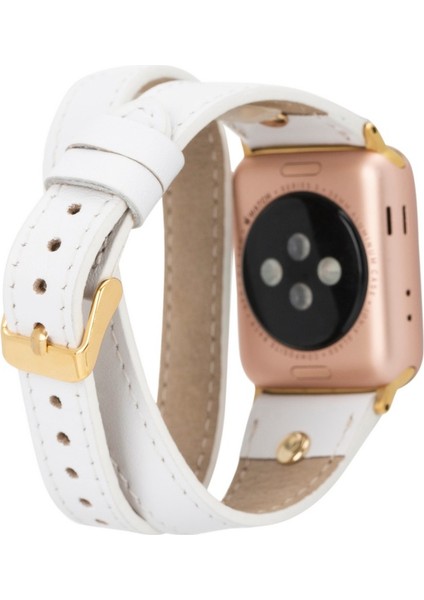Apple Watch Uyumlu 42-44-45MM Slim Dtgt F3 Deri Kordon