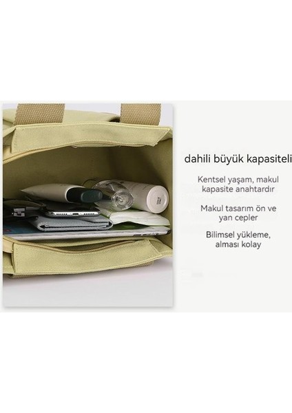 Yeni Kanvas Çanta Bento Küçük Çanta Tote Çanta El Taşıma Büyük Kapasiteli Tote Çanta (Yurt Dışından)