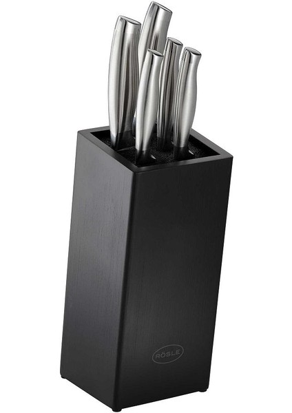 Basic Line Bıçak Seti Bambu Fırçalı Stant 6 Parça