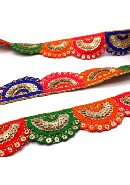 Hint Işi Şerit Pullu Motif Çok Renkli 2 fiyatları