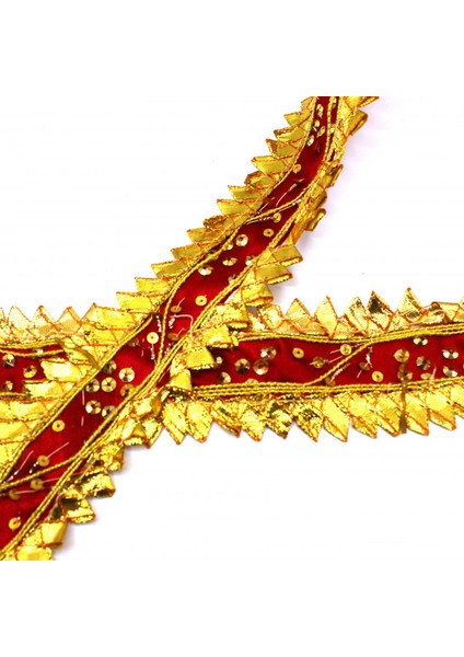 Hint İşi Şerit Zarif Pullu Altın-Bordo fırsatları