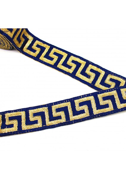 Hint İşi Şerit Etnik Motif Lacivert fiyatları