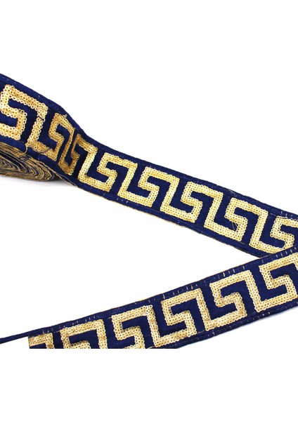 Hint İşi Şerit Etnik Motif Lacivert modelleri