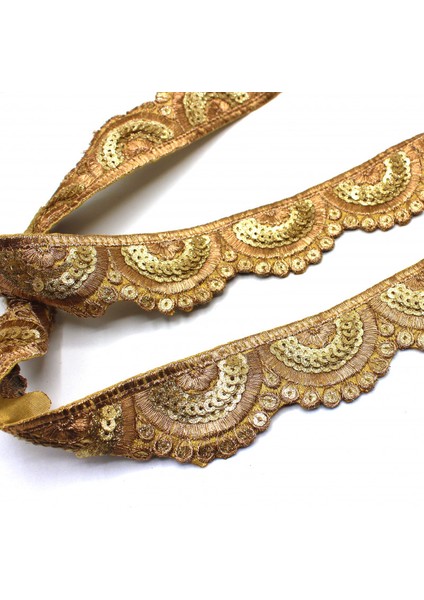 Hint İşi Şerit Pullu Motif Gold modelleri