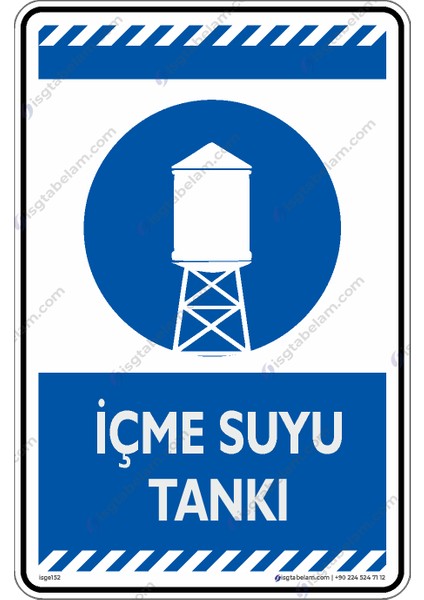 Içme Suyu Tankı/25x35cm/Etiket