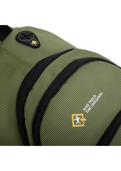 -Nas Polo (Waterproof) Outdoor Erkek Bel Ve Çapraz Body Bag Haki Yeşil