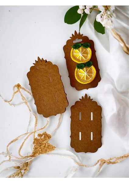 Klips Toka Kartı - Bijüteri Kartı - Aksesuar Kartı/ Etiketi 25 Adet 14,5x8 Cm(Kraft) fiyatları