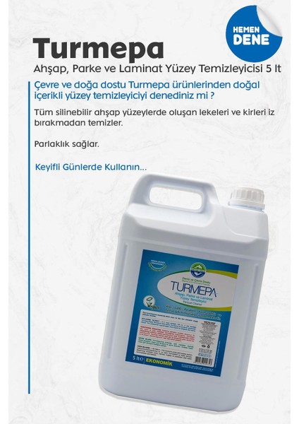 Ahşap, Parke ve Laminat Yüzey Temizleyicisi 5 Litre