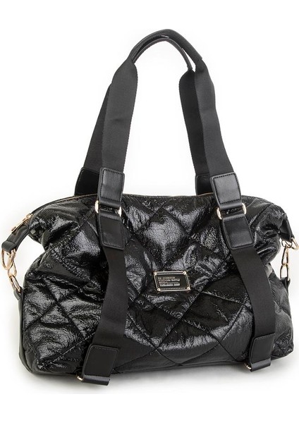 Extra Büyük Boy Omuz Çantası Siyah Rugan (eni 44 cm , boyu 32 cm ) indirimleri