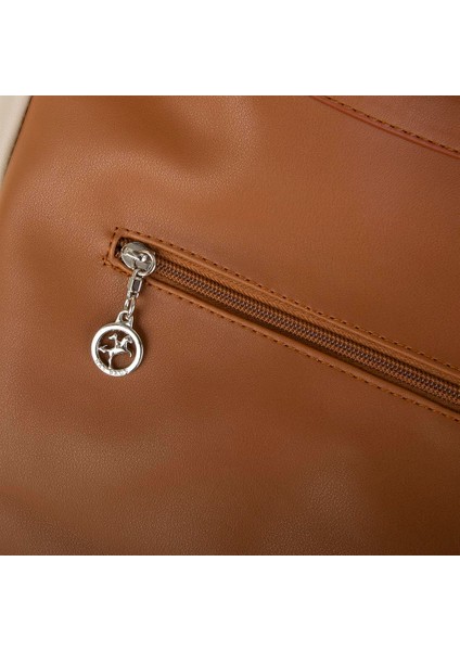 Kadın Omuz Çantası Taba Kum Dona fırsatları