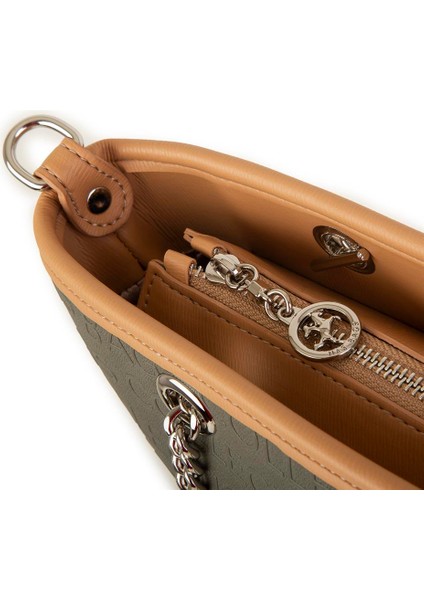 Kadın Omuz Çantası Yeşil Camel Gofraj fiyatları