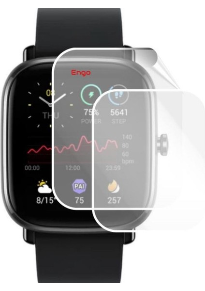 Amazfit Gts 2 Mini 40MM Ekran Koruyucu Tam Kaplama Tpu Film 2 Adet