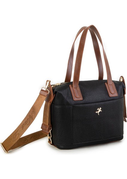 Omuz Çantası Siyah Taba Raven fırsatları