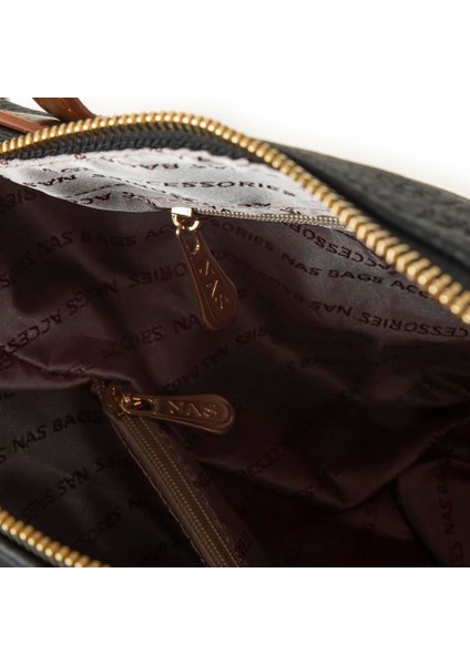 Omuz Çantası Siyah Taba Raven indirimleri