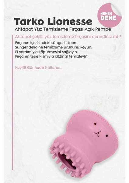Lionesse Ahtapot Yüz Temizleme Fırçası - Açık Pembe fiyatları