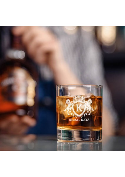 Isme Özel Tasarım Hediyelik Viski Kadehi