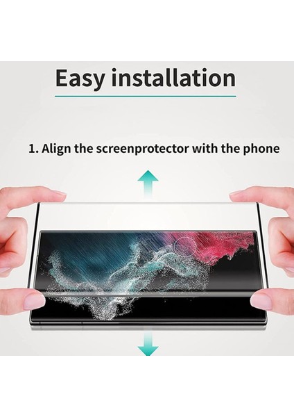 Samsung Galaxy S23 Ultra ile Uyumlu Nano Ekran Koruyucu Darbe ve Kırılma Önleyici Cam Koruyucu