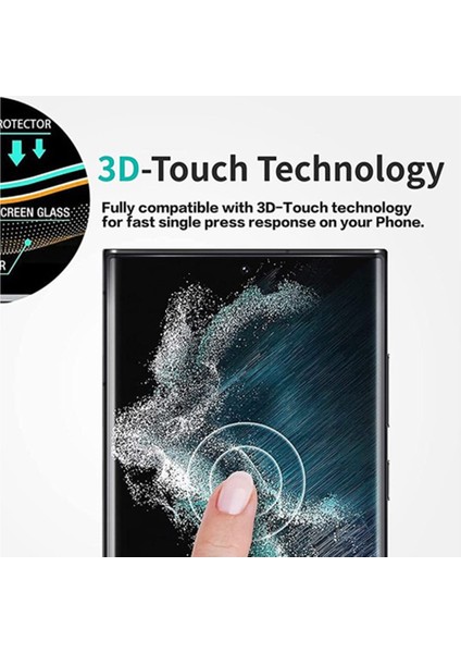 Samsung Galaxy S23 Ultra ile Uyumlu Nano Ekran Koruyucu Darbe ve Kırılma Önleyici Cam Koruyucu