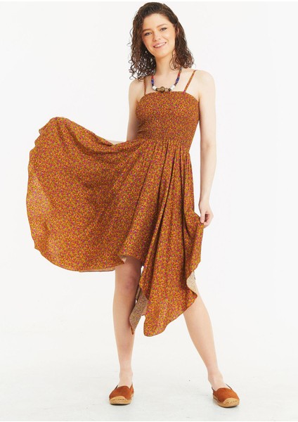 Elbisemendil Etek Ince Askılı Salaş Elbise