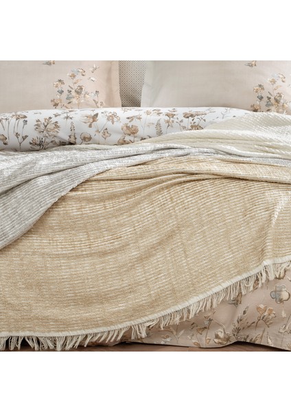 Bedding Seth Çift Kişilik Yatak Örtüsü - Bej