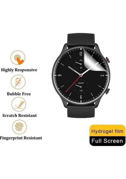 Amazfit Gtr 47 mm Ekran Koruyucu Tam Kaplama Tpu Film 2 Adet fırsatları