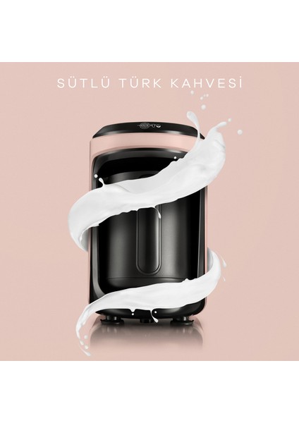 Hatır Hüps Sütlü Türk Kahve Makinesi Pearly Pink