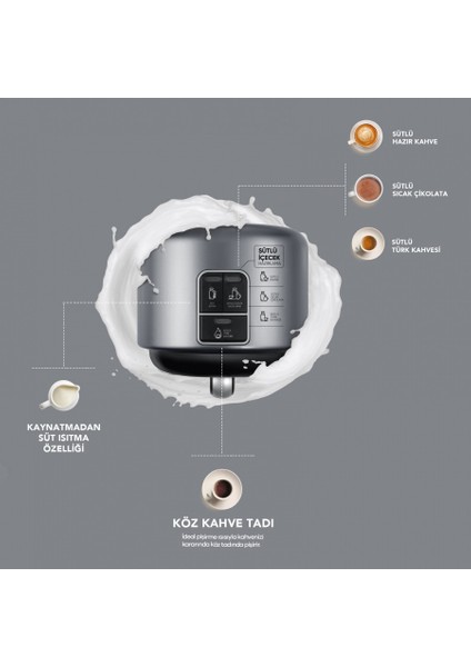 Hatır Mod Sütlü Türk Kahve Makinesi Silver fiyatları