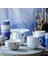 Royal White Mavi Beyaz Porselen Çay Fincanı 225 ml 2