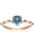 Pırlanta ve London Blue Topaz Taşlı Vintage Yüzük 0447R0009 2