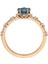Pırlanta ve London Blue Topaz Taşlı Vintage Yüzük 0447R0009 3