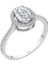 Pırlanta ve Oval Kesim Beyaz Safir Taşlı Beren Yüzük 0447R0022 1