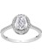 Pırlanta ve Oval Kesim Beyaz Safir Taşlı Beren Yüzük 0447R0022 2