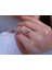 Pırlanta ve Oval Kesim Beyaz Safir Taşlı Beren Yüzük 0447R0022 4