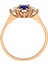 Damla Kesim Pırlanta ve Oval Safir Spica Yüzük 0447R0007 3