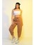 Yüksek Bel Slouchy Kadın Pantolon Fit Basic Relax Fit Rahat Kalıp 1