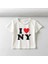 I Love Ny Baskılı Beyaz Crop 2