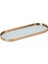 Altın Aynalı Oval Tepsi 34x13cm 1