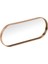 Altın Aynalı Oval Tepsi 34x13cm 2