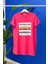 MB27.165 Yazılı Renkli Baskılı T-Shirt - Fuşya 1