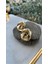 Vıp Gold Mango Model Metal Plaka Sarmal Küpe (35MM) 1