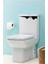 Gizemli Bakışlar Eğlenceli Klozet Kapağı ve Banyo Sticker 1