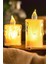 3'lü Pilli Dekoratif Simli LED Mum 6.5 cm 2