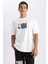 Fit NBA Lisanslı Oversize Fit Bisiklet Yaka %100 Pamuk Tişört W6365AZ23SP 1