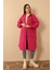 Jakar Kumaş Küçük Pitikare Oversize Uzun Gömlek-Fuşya 5