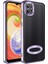 Galaxy A03 Kılıf 5d Kamera ve Lens Korumalı Plating Logo Cut Arkası Şeffaf Silikon Flay Case 1