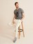 Bisiklet Yaka Slim Fit Baskılı Modal Tişört 2